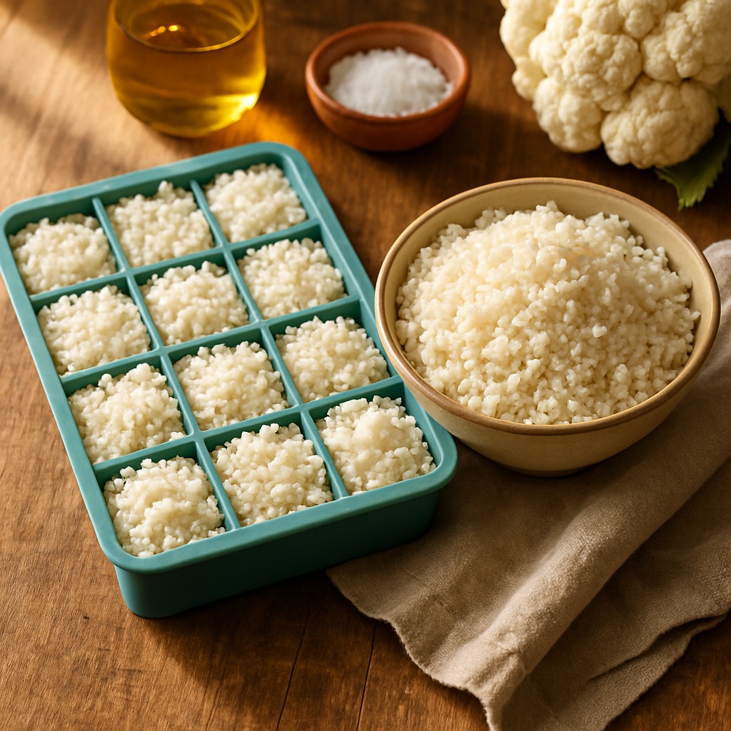 Cauliflower Rice - a carb brick from the Food Bricks meal prep system