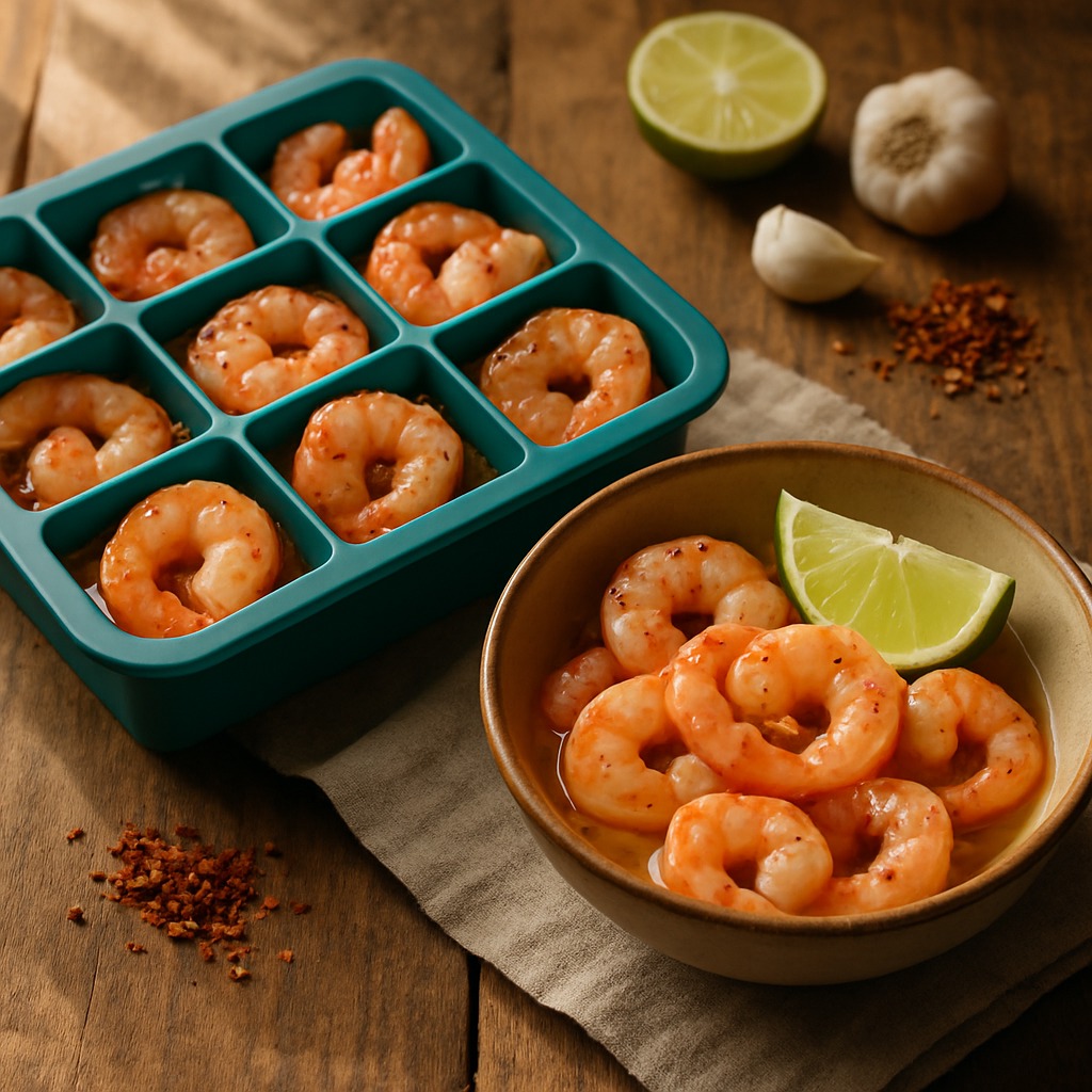 Chili Lime Shrimp - a protein brick from the Food Bricks meal prep system