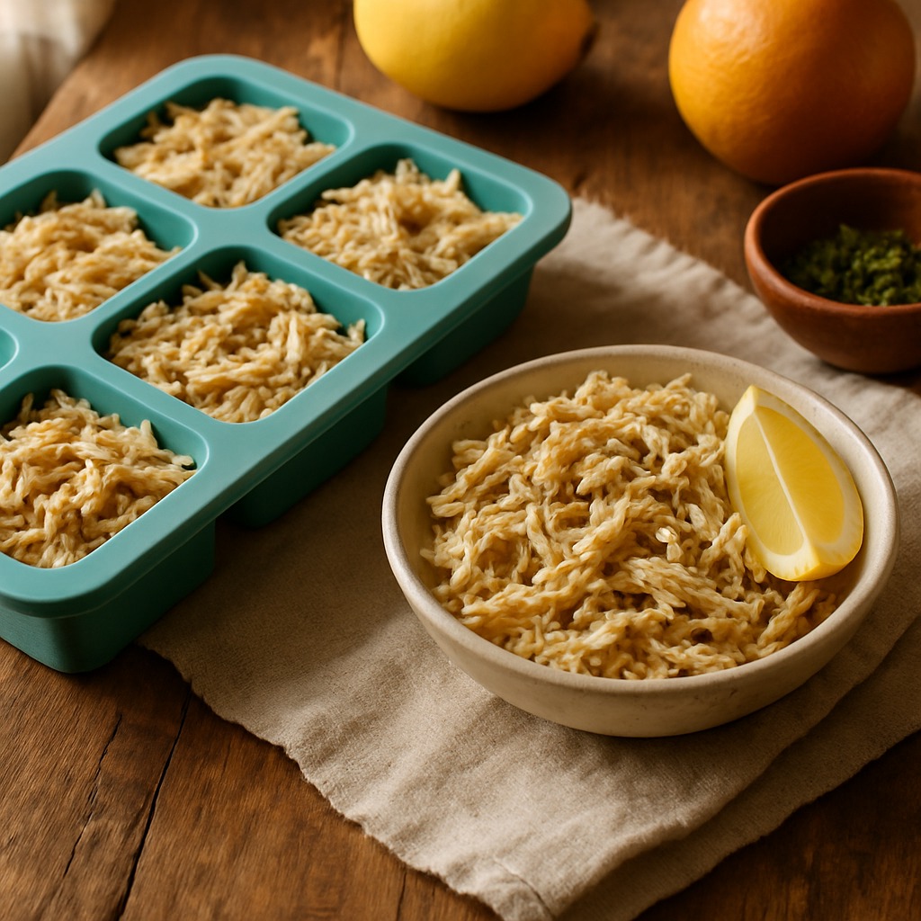 Citrus Chicken Shred - a protein brick from the Food Bricks meal prep system