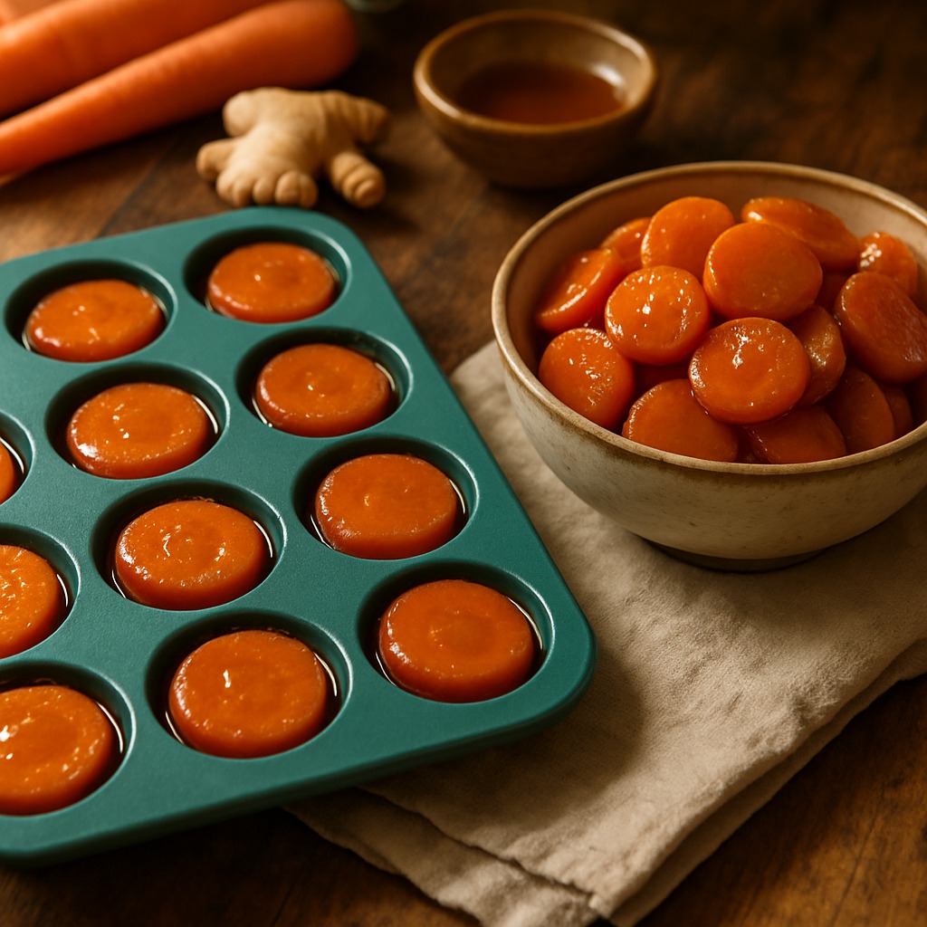Ginger Carrots - a veg brick from the Food Bricks meal prep system