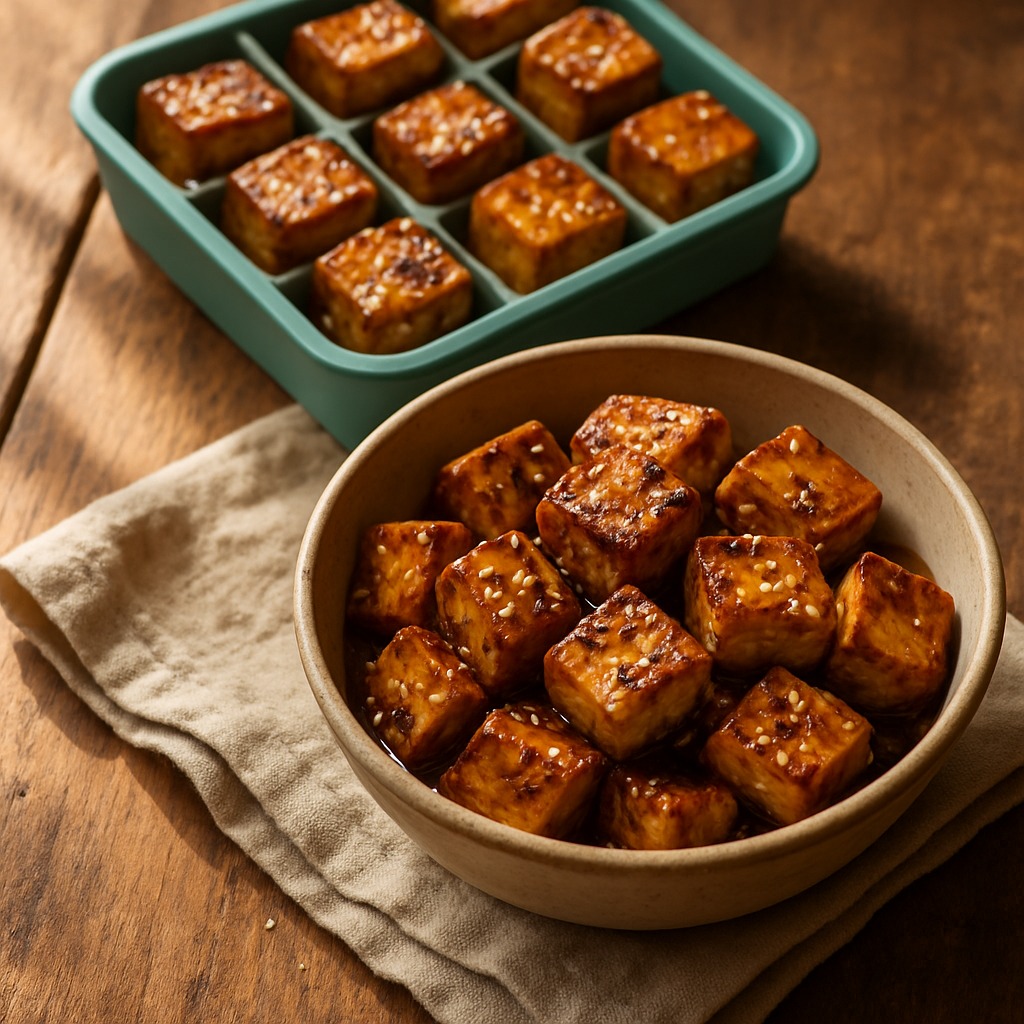 Sesame Ginger Tofu - a protein brick from the Food Bricks meal prep system