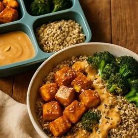 Peanut Tofu Crunch Bowl